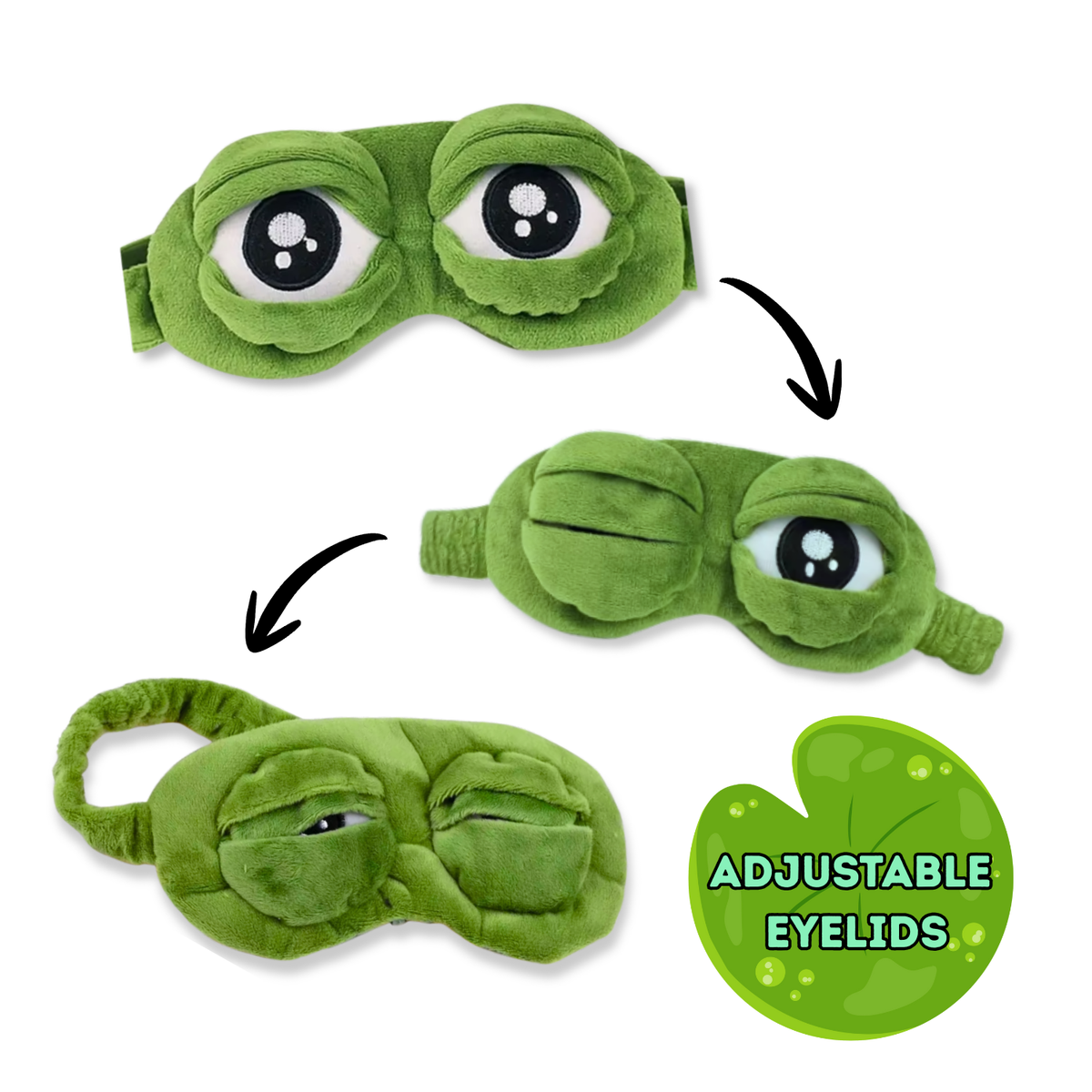 Adjustable Eyes Frog Sleep Mask